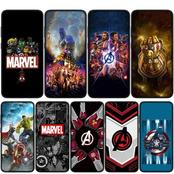 Avengers Koncovka Marvel Mäkké Puzdro pre Samsung Galaxy S21 S20 Fe S22 S23 Ultra S8 Plus A12 A13 A21S A71 S7 Kryt Telefónu Prípade