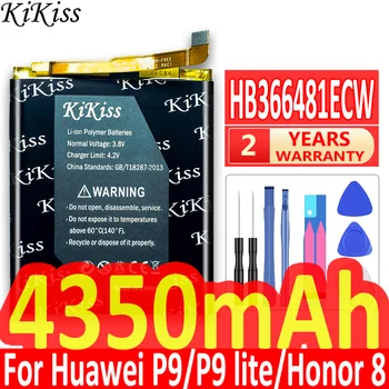 Pôvodné KiKiss Batérie HB366481ECW pre Huawei Honor 8 / Česť 8 Lite / Česť 5C / Ascend P9 / P9 Lite /G9 4350mAh Batérie Telefónu