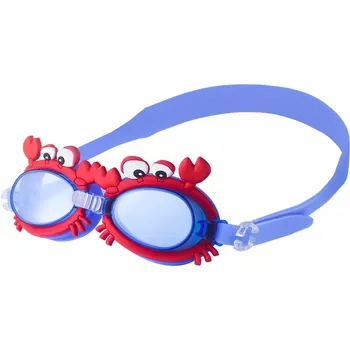 Červená Krab Tvar detské Potápačské Okuliare Deti Plávanie Okuliare Vodotesný, Anti Fog Nastaviteľné Okuliare