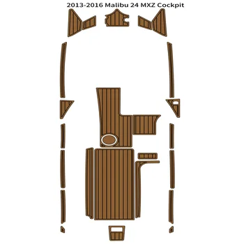 2013-2016 Malibu 24 MXZ Kokpitu Pad Loď EVA Pena Týk Palube Rohože Podlahy