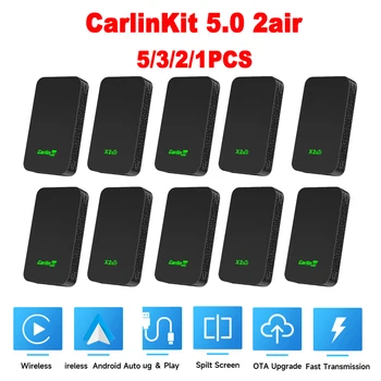 5/3/2KS CarlinKit 5.0 2air CarPlay Android Auto Adaptér Bezdrôtovej siete Prenosných Dongle pre autorádia s Drôtenou CarPlay/Android Auto