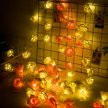 1.5/3/6/10M LED Svetlá Strana Ruže Kvet String Svetlá USB/Batérie Rozprávkových Svetiel Led Svadobné Dekorácie Vianočné Osvetlenie Vonkajšie