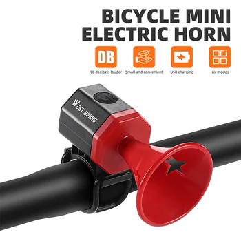 Požičovňa Elektrického Bell USB Elektrický Bicykel Horn Požičovňa Riadidlá Bell Bicykli Hlasný Alarm Bell Cyklistické Bezpečnostné Príslušenstvo