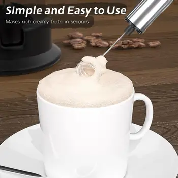Silný Mlieko Frother Bezdrôtový Mlieko Frother Ručné Pena Maker Pre Latte Káva Metla, Mixér Elektrický Mlieko Frother Vajcia Šľahač