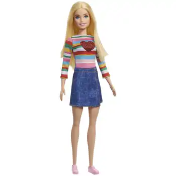 Originál Mattel 2023 Nové Barbie To Trvá Dva Bábiku Malibu Módne Bábiky Blond Vlasy Rainbow, Tričko Hračky pre Dievčatá, Vianočné Darčeky