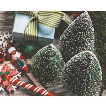 Dodávky Mini Vianočný Stromček, Vianočné Dekorácie Stola Svadby Udalosti Vianočný Darček Hotel Mini Snehu Borovice