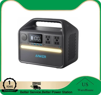 Anker PowerHouse 535 500W Prenosné elektrické Stanice, 512Wh LiFePO4 Batérie, Solárneho Generátora, 9 Výstupov, Režim Úspory Energie, LED Svetlo