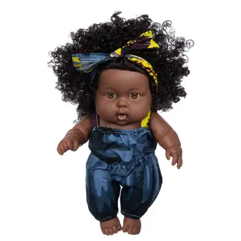Znovuzrodené Deti Bábika Deti A Batoľa Realistické Bábiky Čierny Dievča Bábiku African American Život-Ako Bábika Novorodenca Bábiky