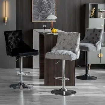 Bar tabuľky, stoličky Európsky štýl zdvíhacie a otočné barové jednoduché moderné svetlo luxusný bar stoličky domov na vysokej nohe iron art predné