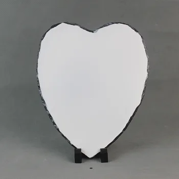 pôvodný kameň termotransferovú tlač, bridlice maľba, v tvare srdca bridlice tepelnej sublimačná bridlice maľovanie