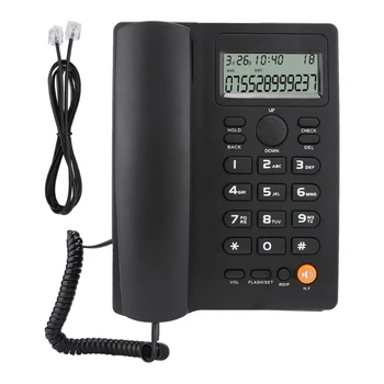 Volajúceho Zobrazenie Telefón Hands Free Telefonovanie s pripojeným káblom Pozemné Telefón Pevná linka Telefón pre Domáce Kancelárie Hotel KX-T2025