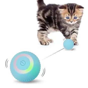 Smart Mačka Loptu Hračky Nabíjateľná Interaktívne Rolling Loptu Automatické Pet Cvičenie Hračky pre Mačiatko Psa Krytý Interaktívne Hranie.