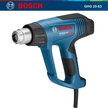 Bosch GHG 20-63 2000W teplovzdušné Pištole 3 Gears Vietor 50-630℃ teplovzdušná Pištoľ Ťažkých Vzduchu na Vlasy 220V Ochrana proti Preťaženiu Digitálny Displej
