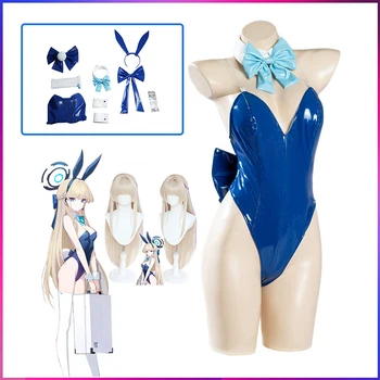 Asuma Toki Cosplay Kostýmy Hra Modrá Archív Bunny Dievča V Sexy Oblečenie Parochňu, Karneval, Halloween ComiCon Jednotné Pre Ženy