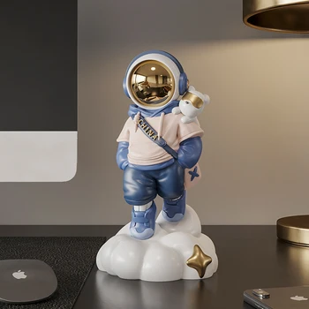 Nordic Domova Pôvodné Astronaut Miniatúrna Socha Obývacia Izba Dekor Figúrky pre Interiér Stôl Príslušenstvo Izba Dekor