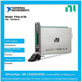 NI PXIe-4136 783760-01 (PXI Zdroj Measurement Unit) PXIe, ±200 V, ±1 DC, 20 W DC, 1 pA systém PXI zdroj jednotka merania
