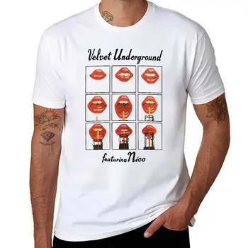 Nový Velvet Underground Rocková Kapela, Velvet Underground Predstavovať Nico T-Shirt čierna tričká Krátky rukáv tričko mužov