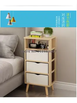 Nočný stolík špeciálna ponuka Nordic moderný minimalistický posteli úložné skrinky jednoduchý a malý kabinet hospodárne do 50 juanov